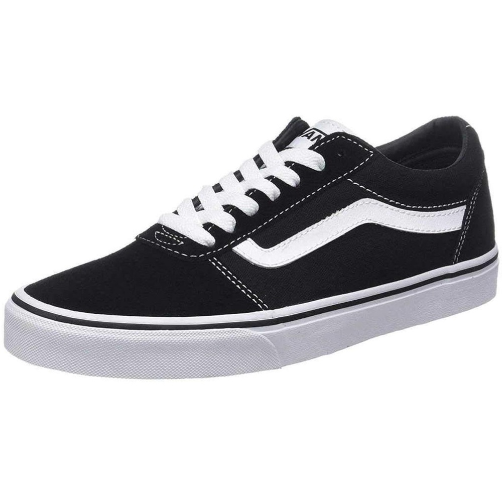 Vans Men's Black and White Sneakers